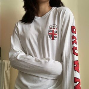 brown university champion long-sleeve shirt